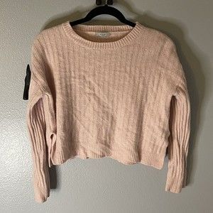 Rails Joelle Petal Melange Cashmere Wool Pullover Sweater Pink Women's Size‎ S